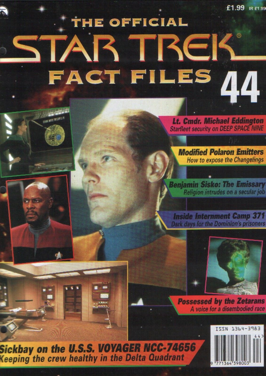 STAR TREK FACT FILES magazine side cover Issue 44  