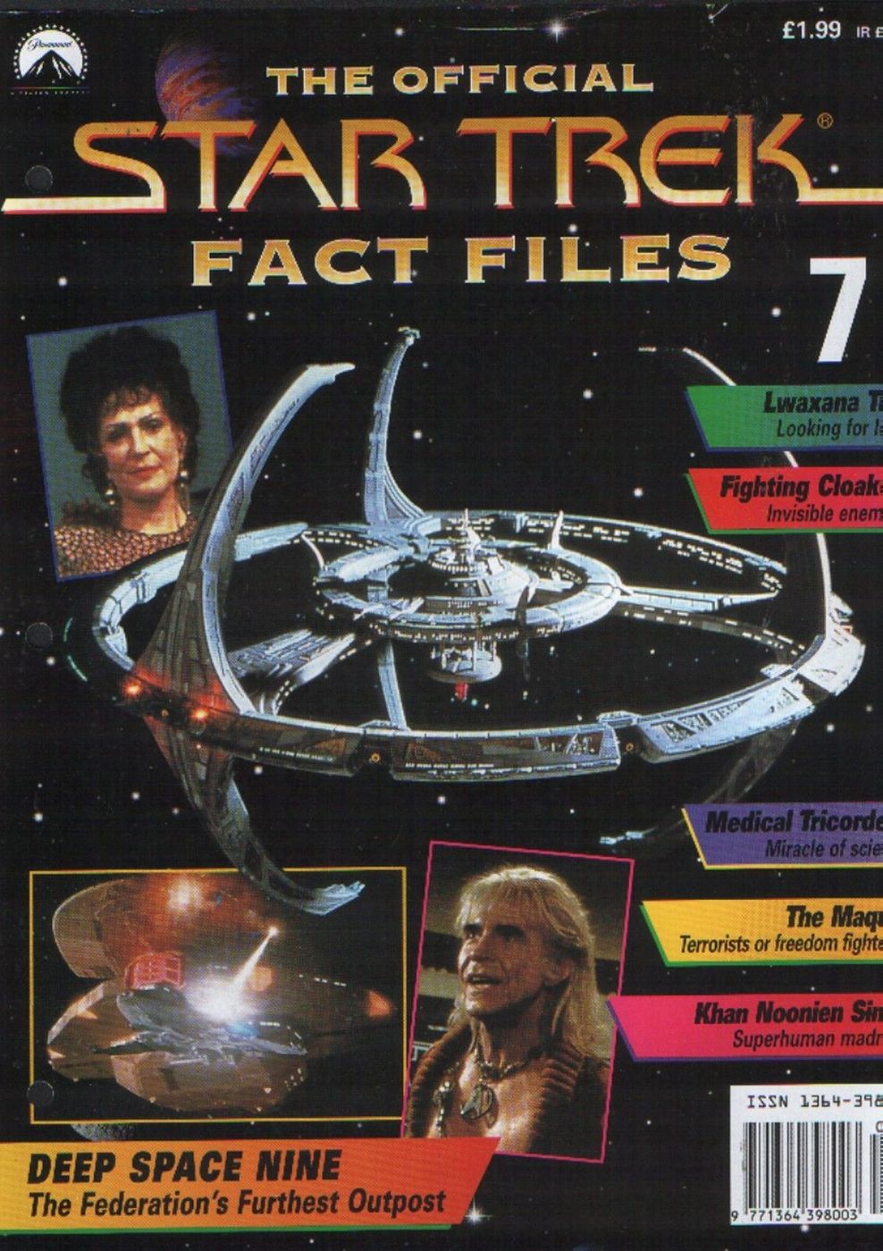 STAR TREK FACT FILES magazine side cover Issue 7  
