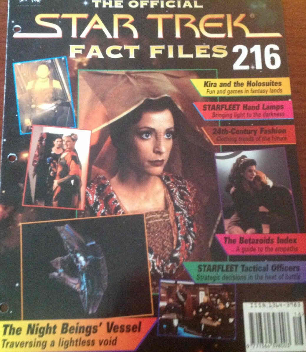 STAR TREK FACT FILES magazine side cover Issue 216  