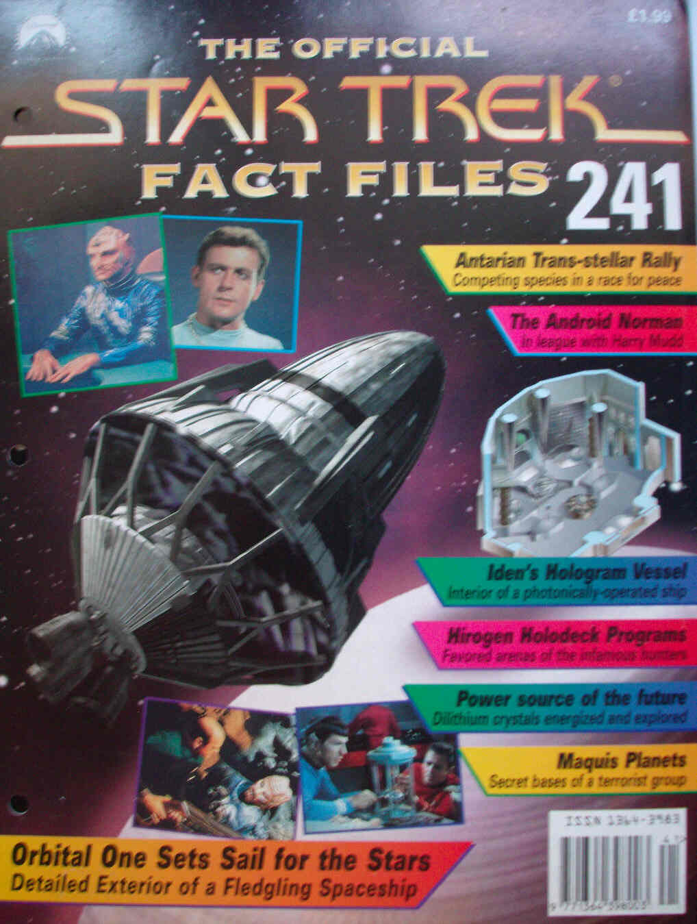 STAR TREK FACT FILES magazine side cover Issue 241  