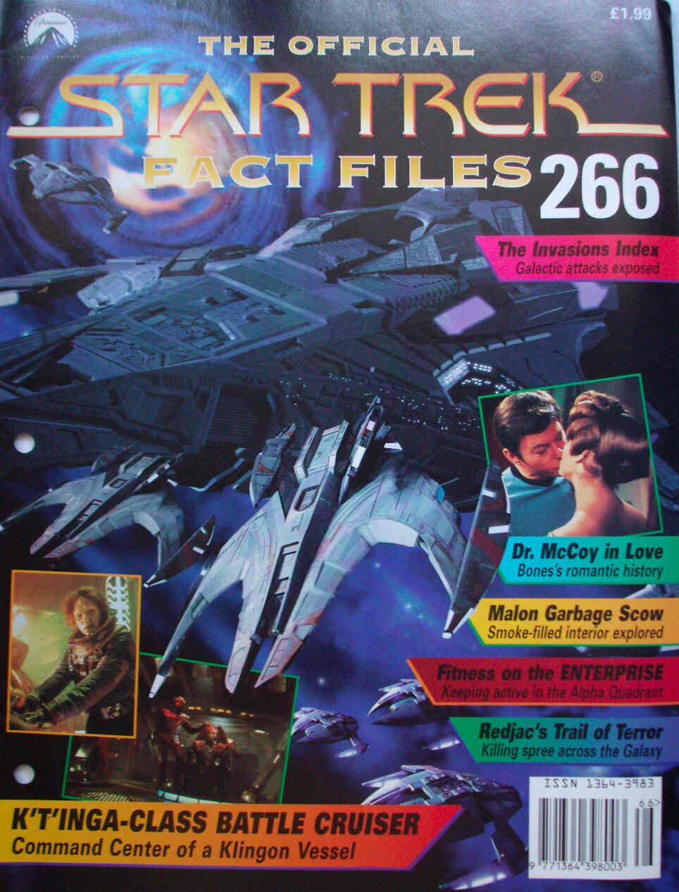 STAR TREK FACT FILES magazine side cover Issue 266  