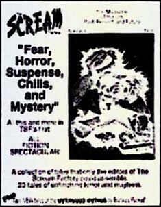 SCREAM FACTORY magazine side cover Issue 6 Spring 1991