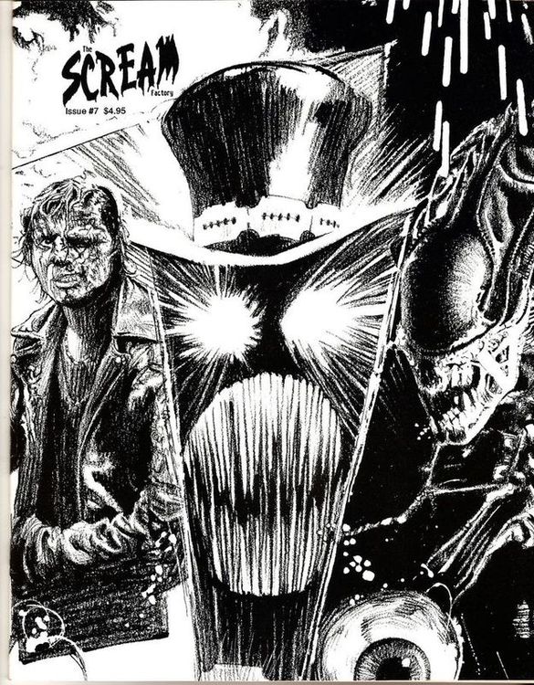 SCREAM FACTORY magazine side cover Issue 7 Summer 1991