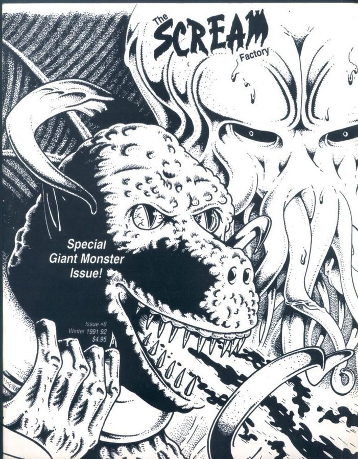SCREAM FACTORY magazine side cover Issue 8 Winter 1991