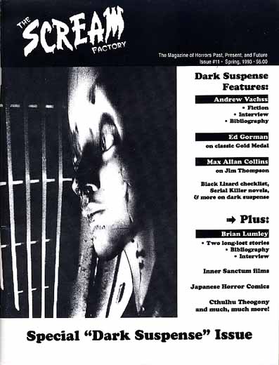 SCREAM FACTORY magazine side cover Issue 11 Spring 1993