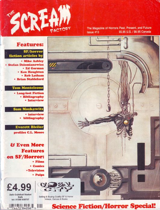 SCREAM FACTORY magazine side cover Issue 13 Spring 1994