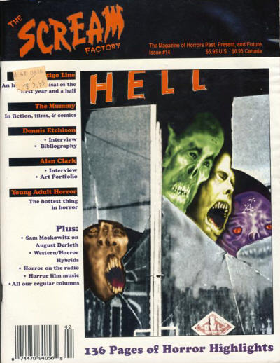 SCREAM FACTORY magazine side cover Issue 14 Summer 1994