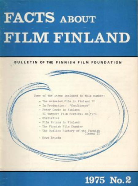 FACTS ABOUT FILM FINLAND magazine side cover Issue 2  1975