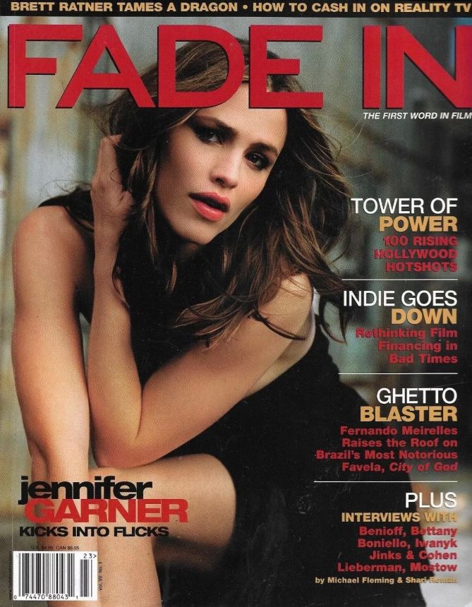 FADE IN magazine side cover Issue 23  Vol 7 #1  2004