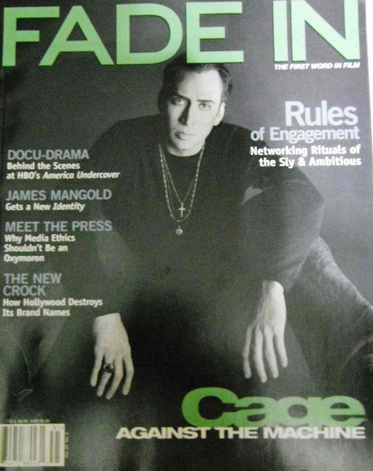 FADE IN magazine side cover Issue 24  Vol 7 #2  2004