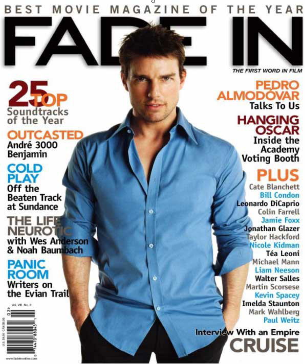 FADE IN magazine side cover Issue 28  Vol 8 #2  2005