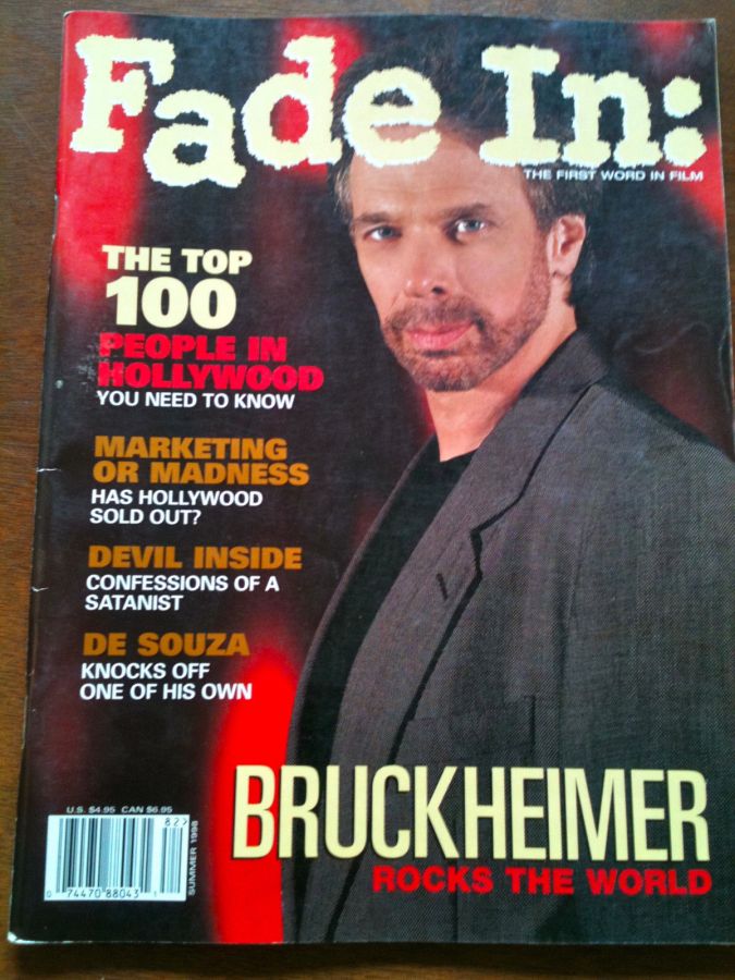 FADE IN magazine side cover Issue 13  Vol 3 # 5 Summer 1998