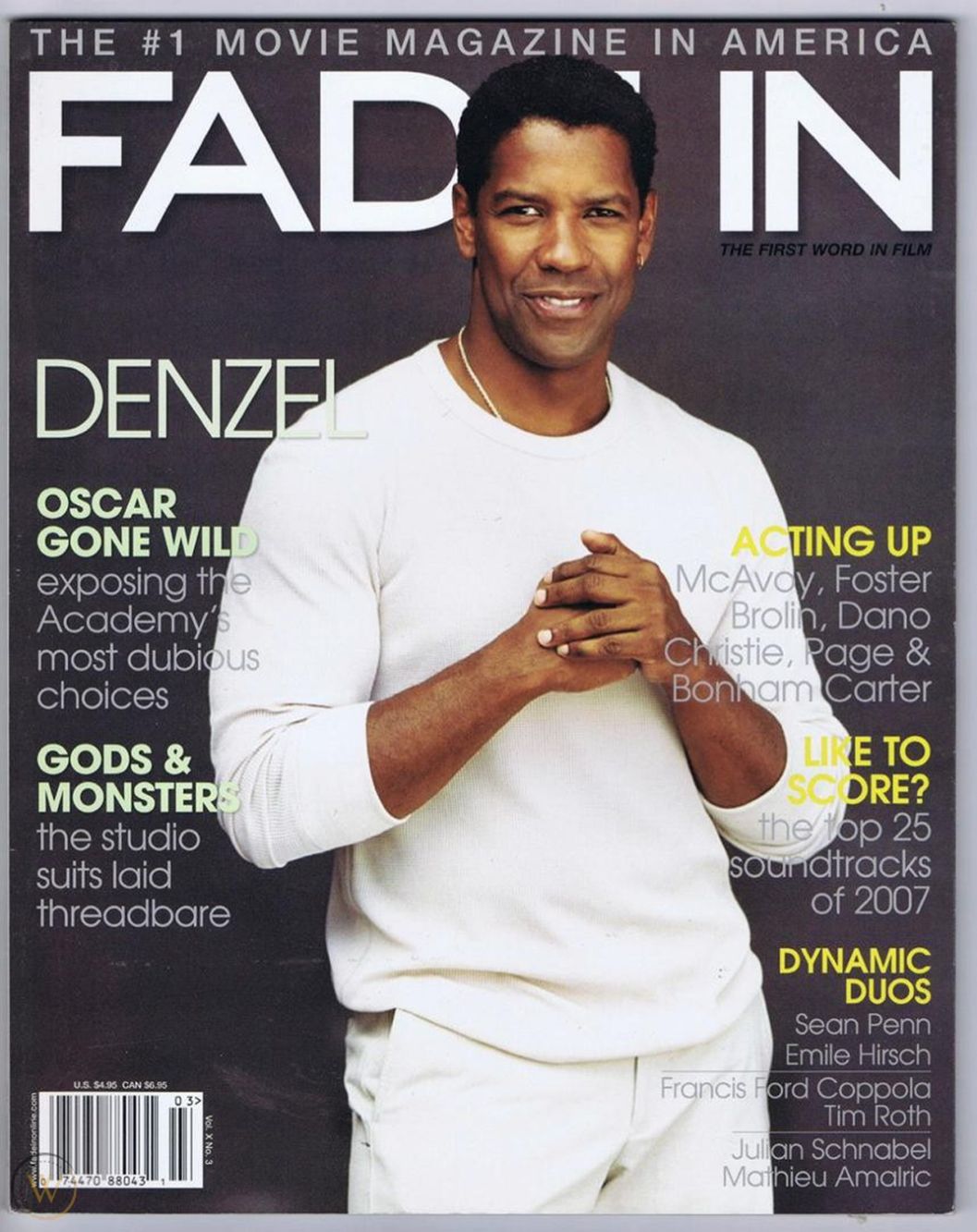FADE IN magazine side cover  Vol 10 No  3   2007