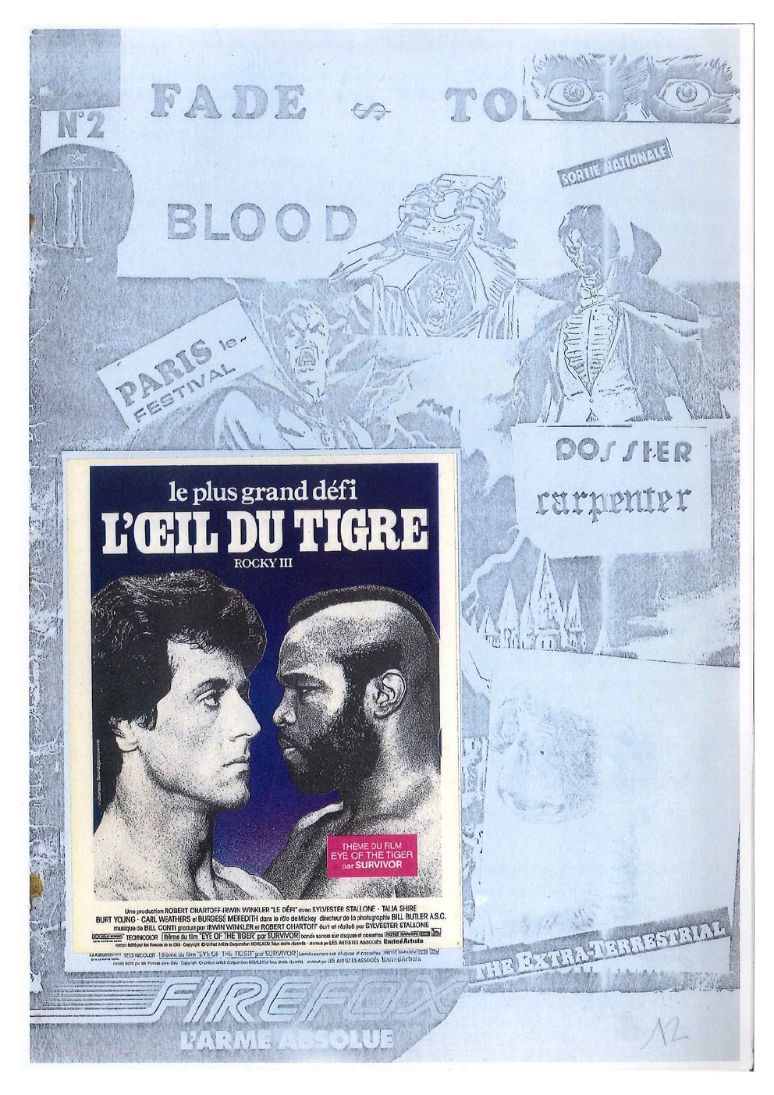 FADE TO BLOOD magazine side cover Issue 2  March 1983