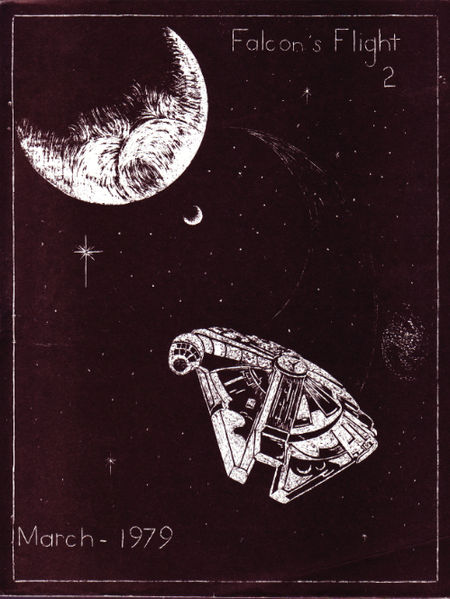FALCONS FLIGHT magazine side cover Issue 2 March 1979