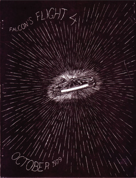 FALCONS FLIGHT magazine side cover Issue 4 October 1979
