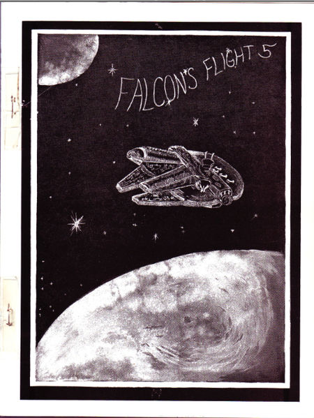 FALCONS FLIGHT magazine side cover Issue 5 April 1980
