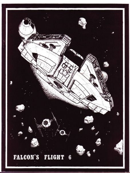 FALCONS FLIGHT magazine side cover Issue 6  1980