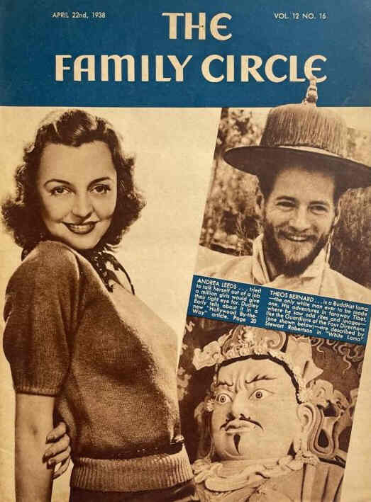 THE FAMILY CIRCLE magazine side cover 22 April 1938