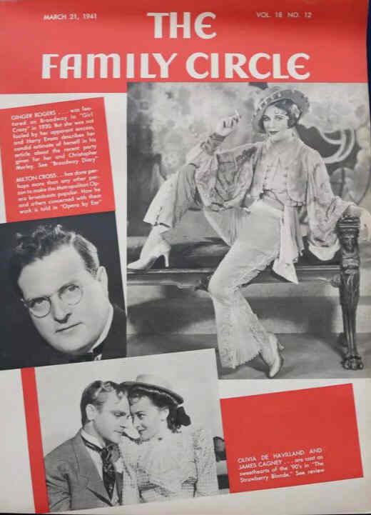 THE FAMILY CIRCLE magazine side cover 21 March 1941