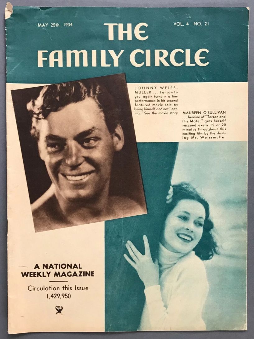 THE FAMILY CIRCLE magazine side cover 25 May 1934