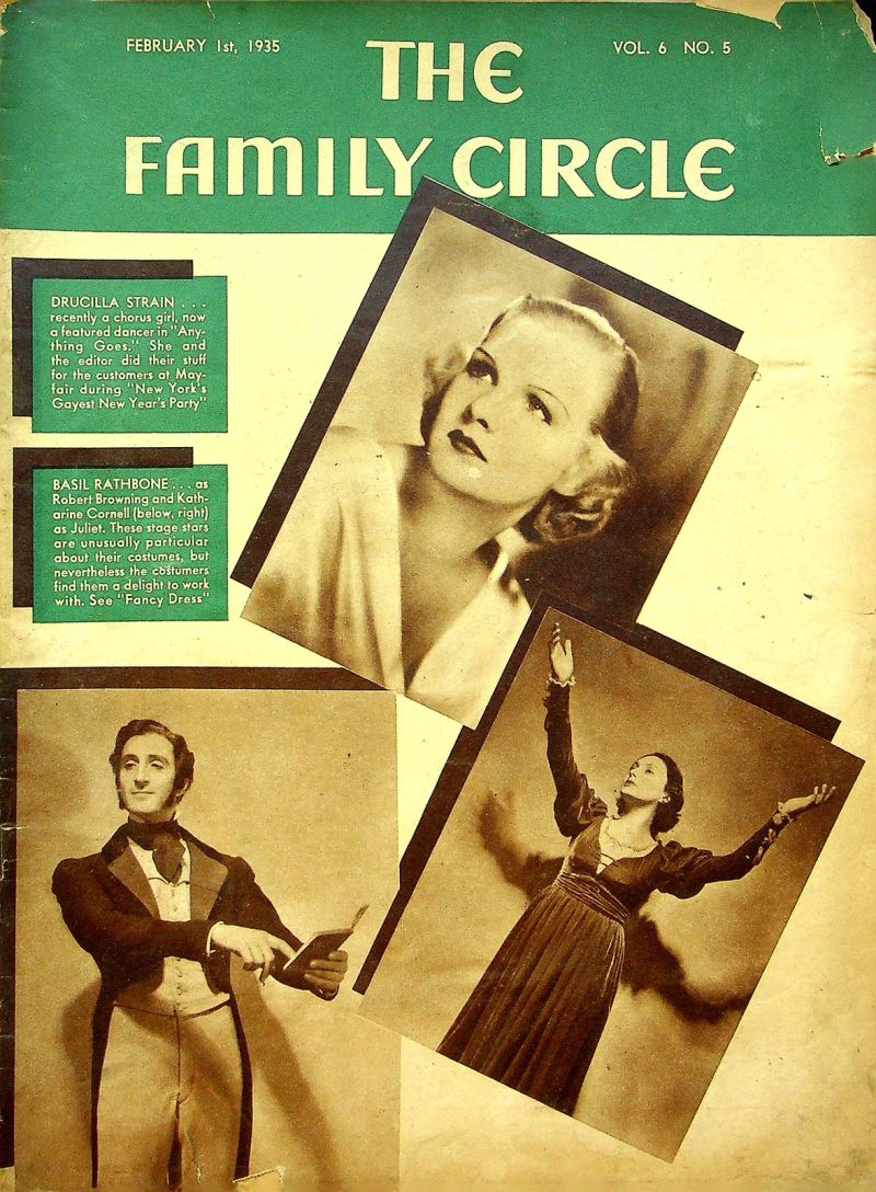 THE FAMILY CIRCLE magazine side cover 1 February 1935