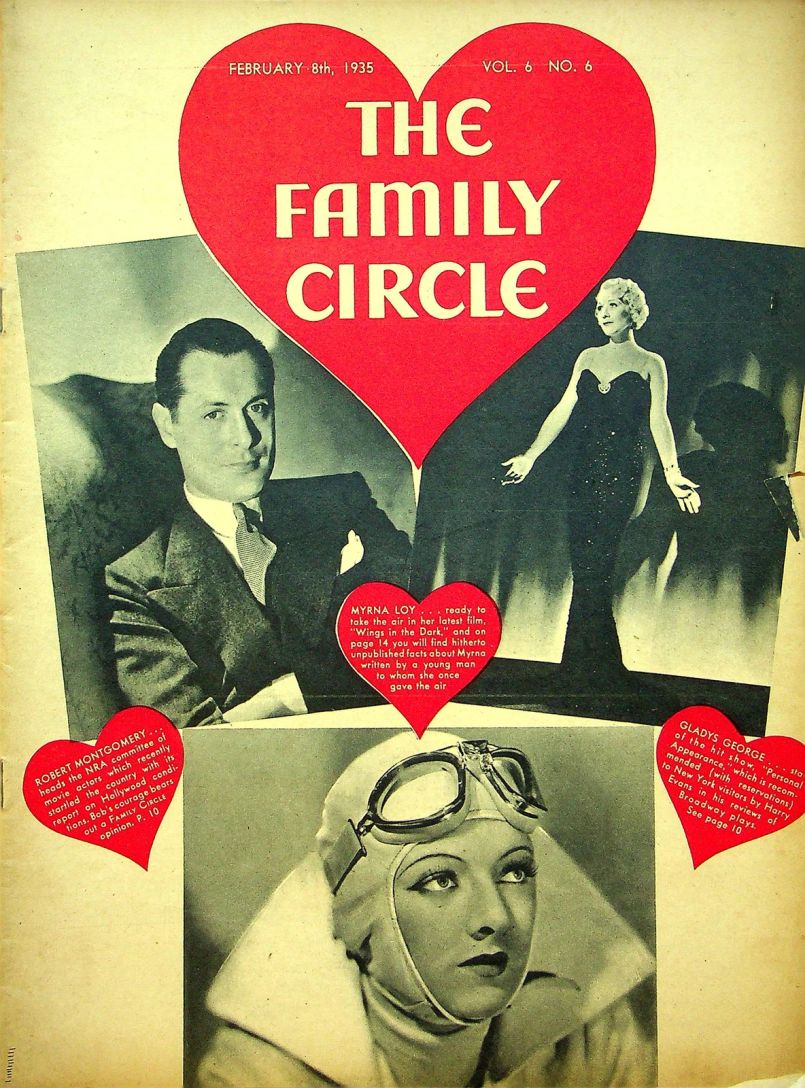 THE FAMILY CIRCLE magazine side cover 8 February 1935