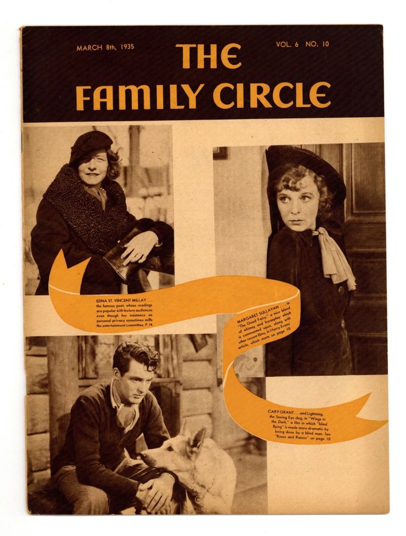 THE FAMILY CIRCLE magazine side cover 8 March 1935