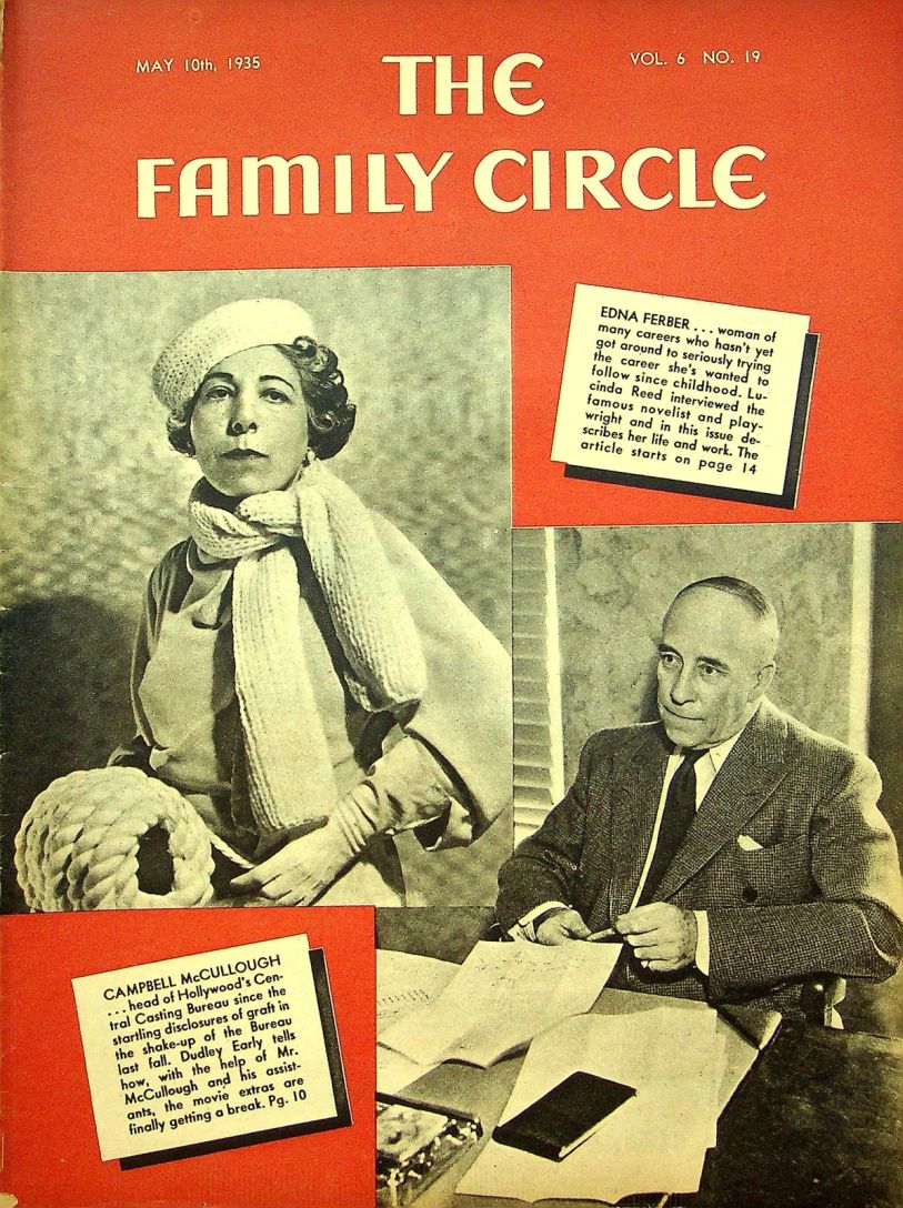 THE FAMILY CIRCLE magazine side cover 10 May 1935