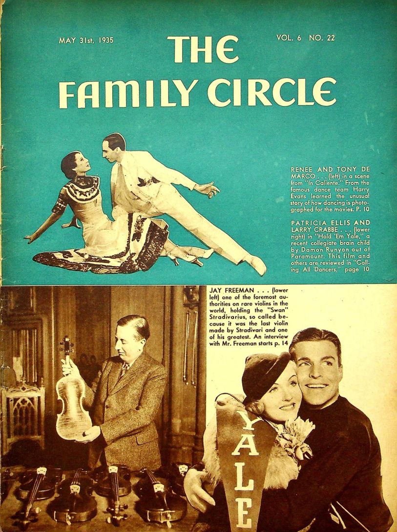 THE FAMILY CIRCLE magazine side cover 31 May 1935