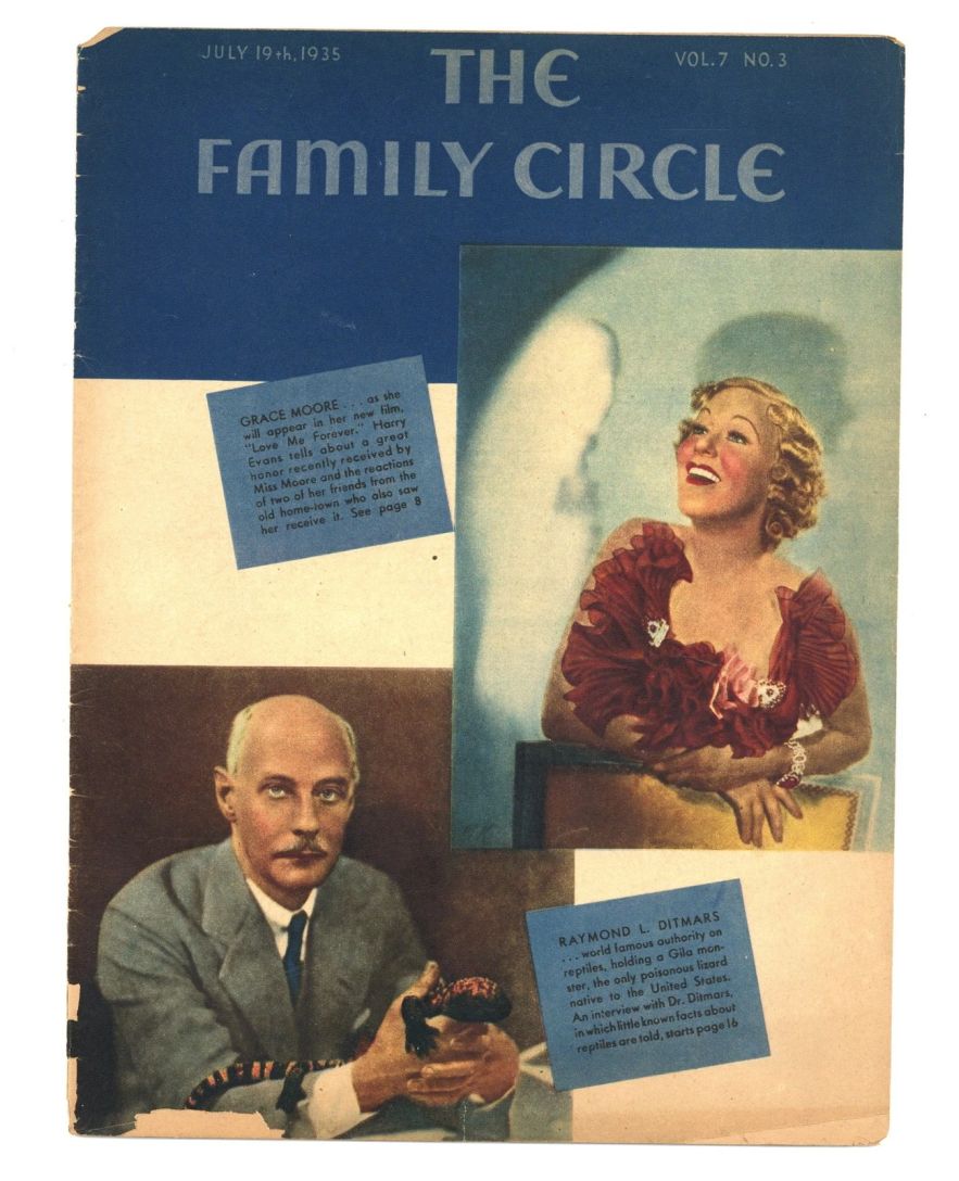 THE FAMILY CIRCLE magazine side cover 19 July 1935
