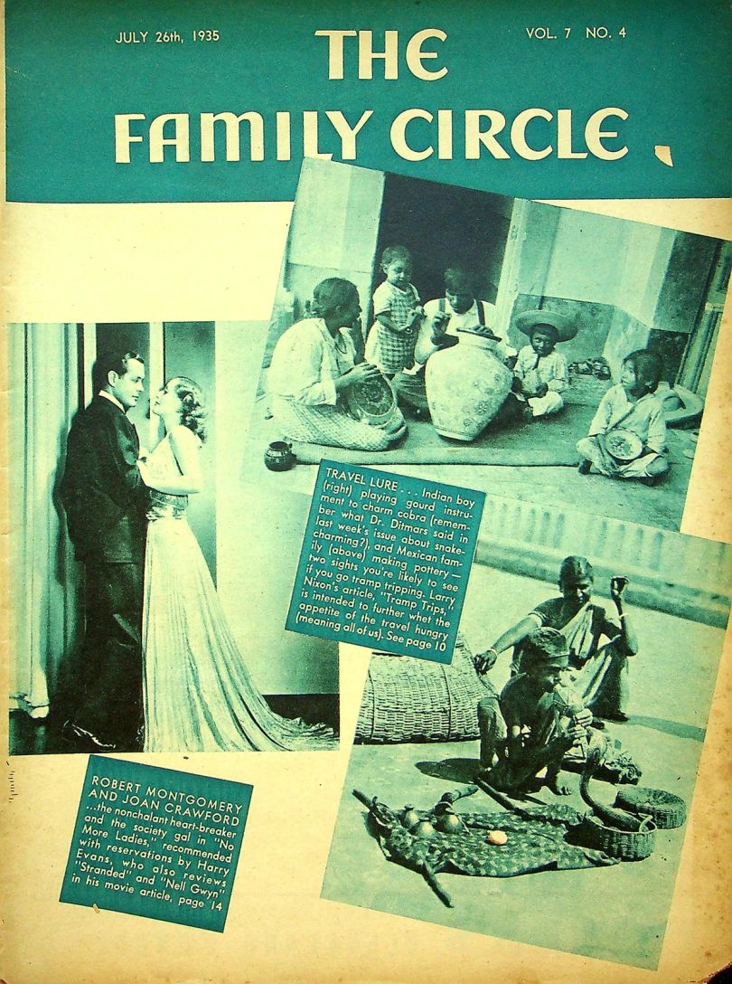 THE FAMILY CIRCLE magazine side cover 26 July 1935