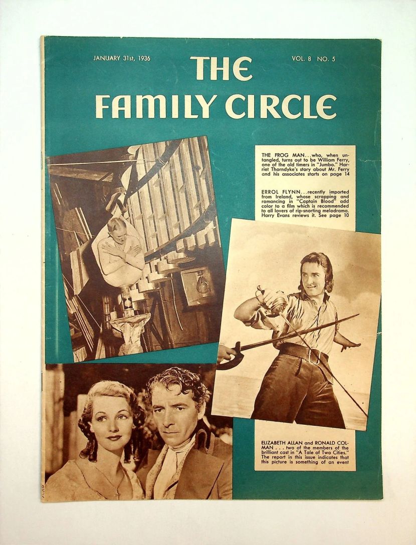 THE FAMILY CIRCLE magazine side cover 31 January 1936