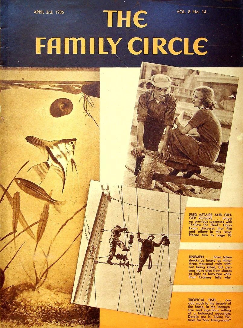 THE FAMILY CIRCLE magazine side cover 3 April 1936