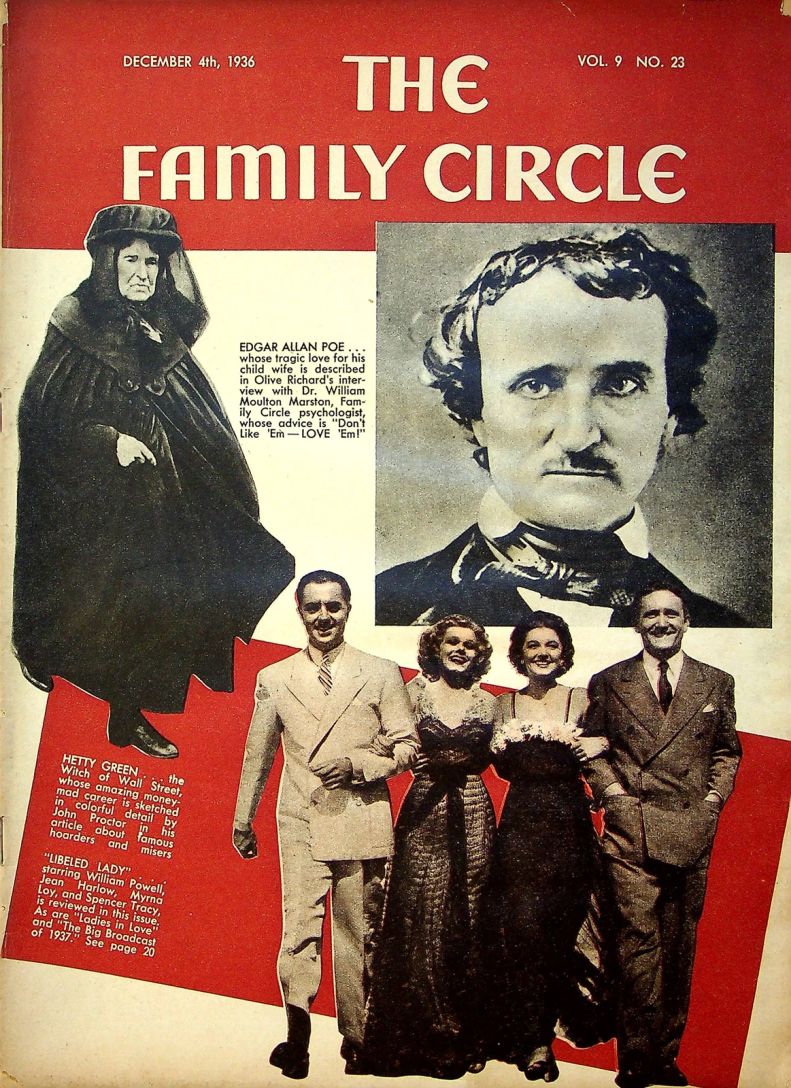 THE FAMILY CIRCLE magazine side cover 4 December 1936