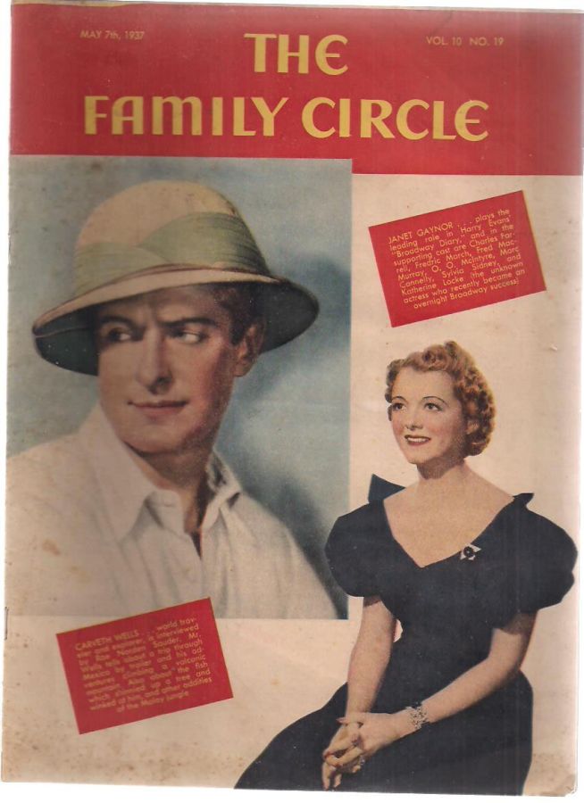 THE FAMILY CIRCLE magazine side cover 7 May 1937