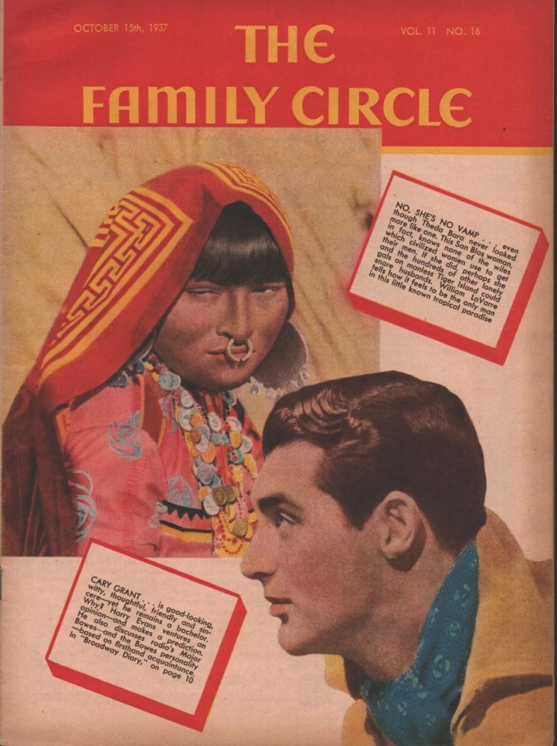 THE FAMILY CIRCLE magazine side cover 15 October 1937