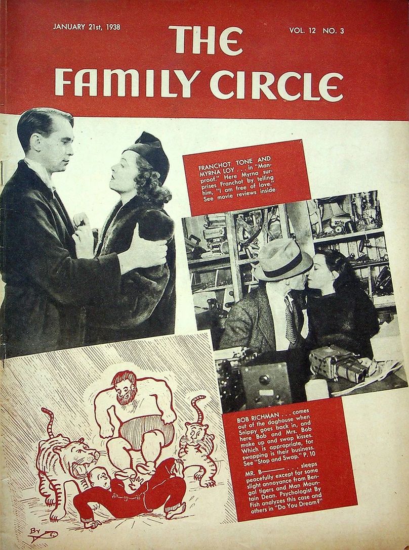 THE FAMILY CIRCLE magazine side cover 21 January 1938