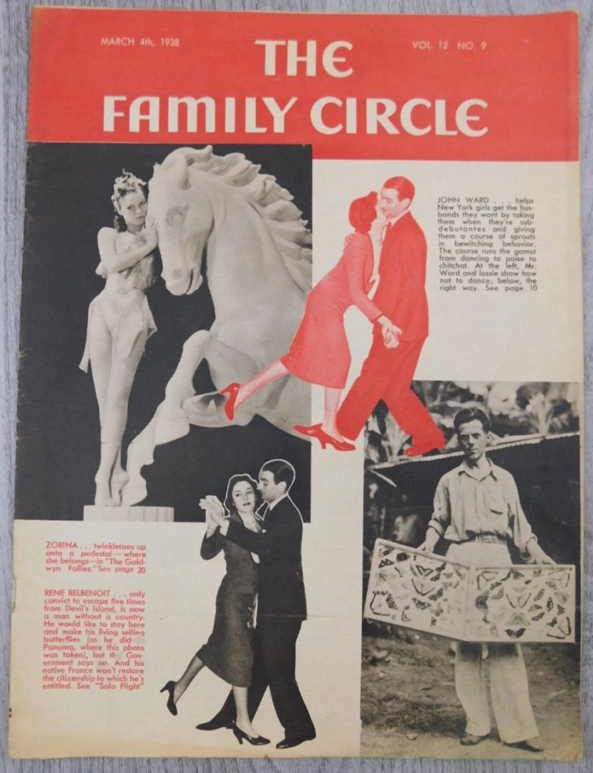 THE FAMILY CIRCLE magazine side cover 4 March 1938