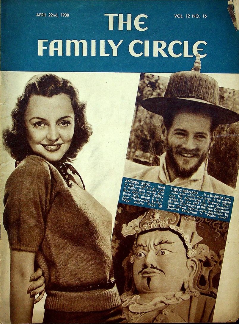THE FAMILY CIRCLE magazine side cover 22 April 1938