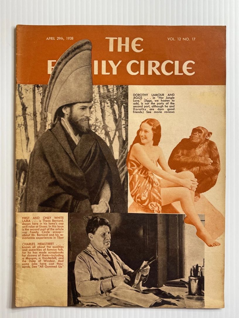 THE FAMILY CIRCLE magazine side cover 29 April 1938