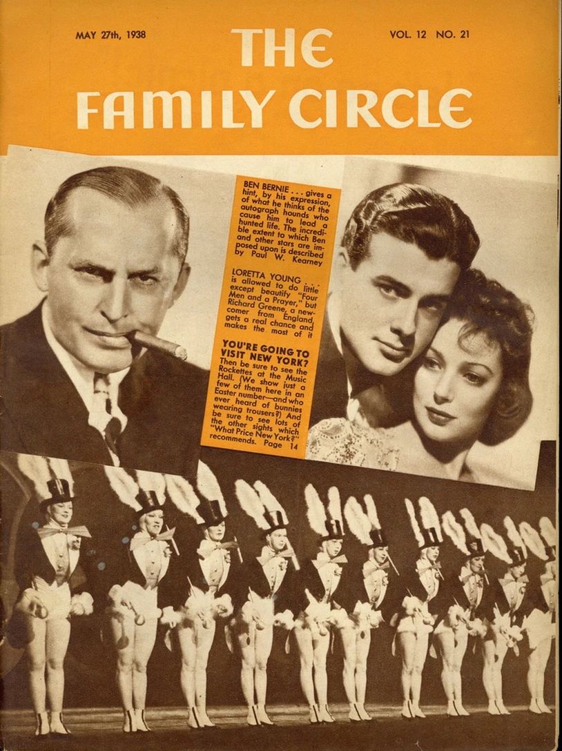 THE FAMILY CIRCLE magazine side cover 27 May 1938