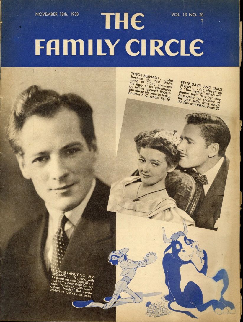 THE FAMILY CIRCLE magazine side cover 18 November 1938