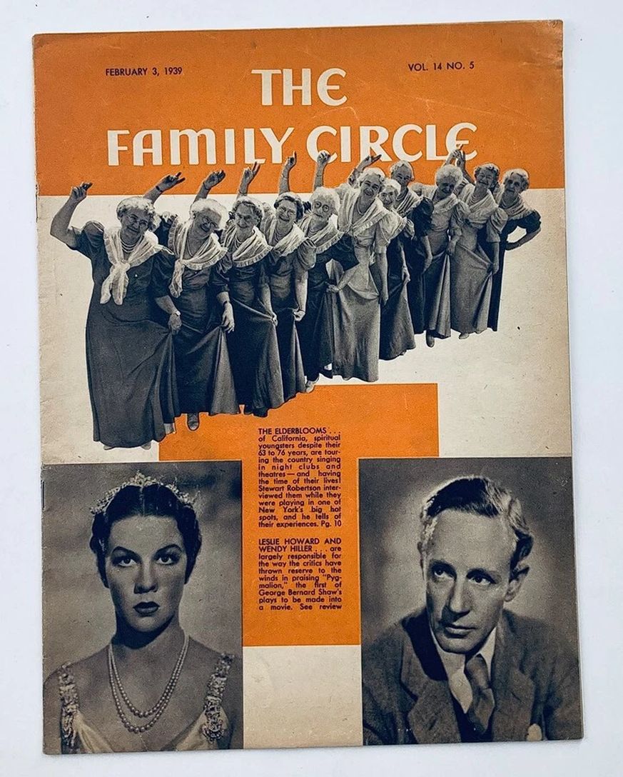THE FAMILY CIRCLE magazine side cover 3 February 1939