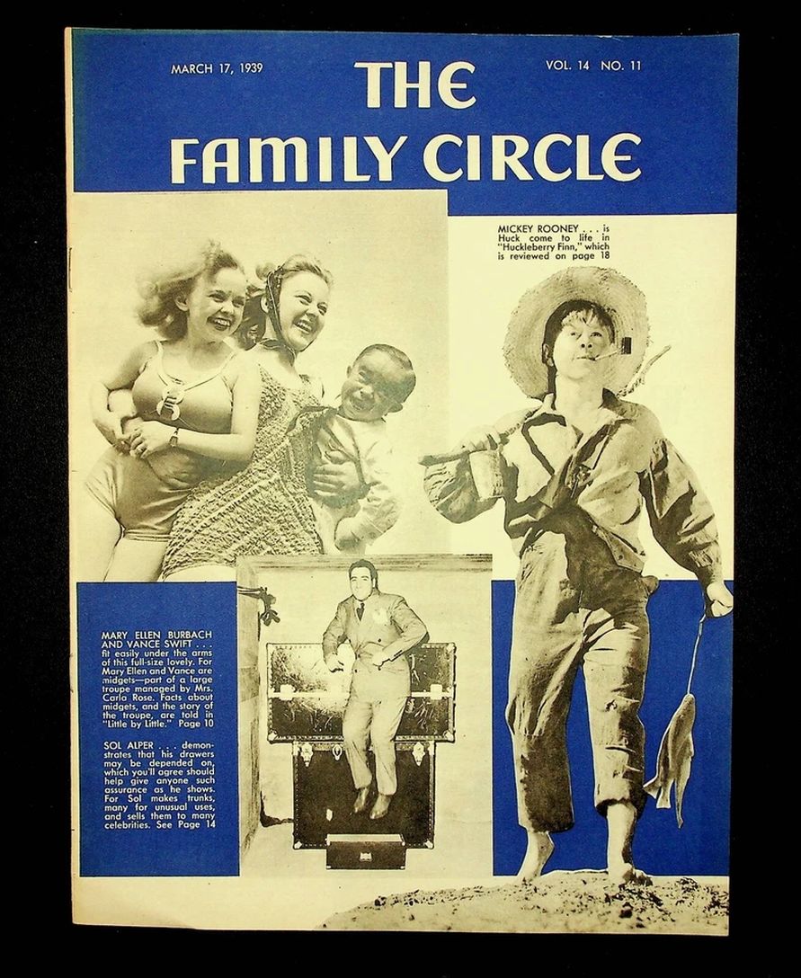 THE FAMILY CIRCLE magazine side cover 17 March 1939
