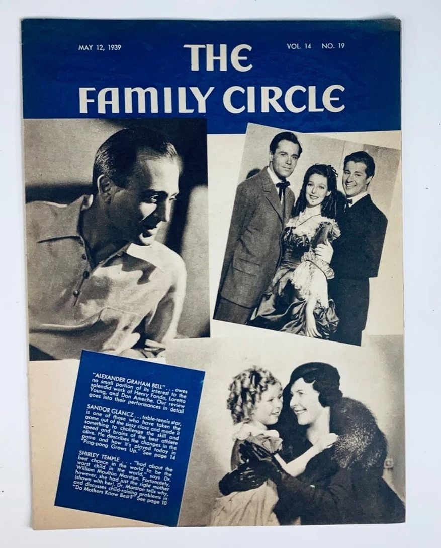 THE FAMILY CIRCLE magazine side cover 12 May 1939