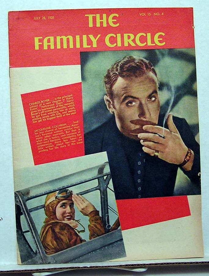 THE FAMILY CIRCLE magazine side cover 28 July 1939