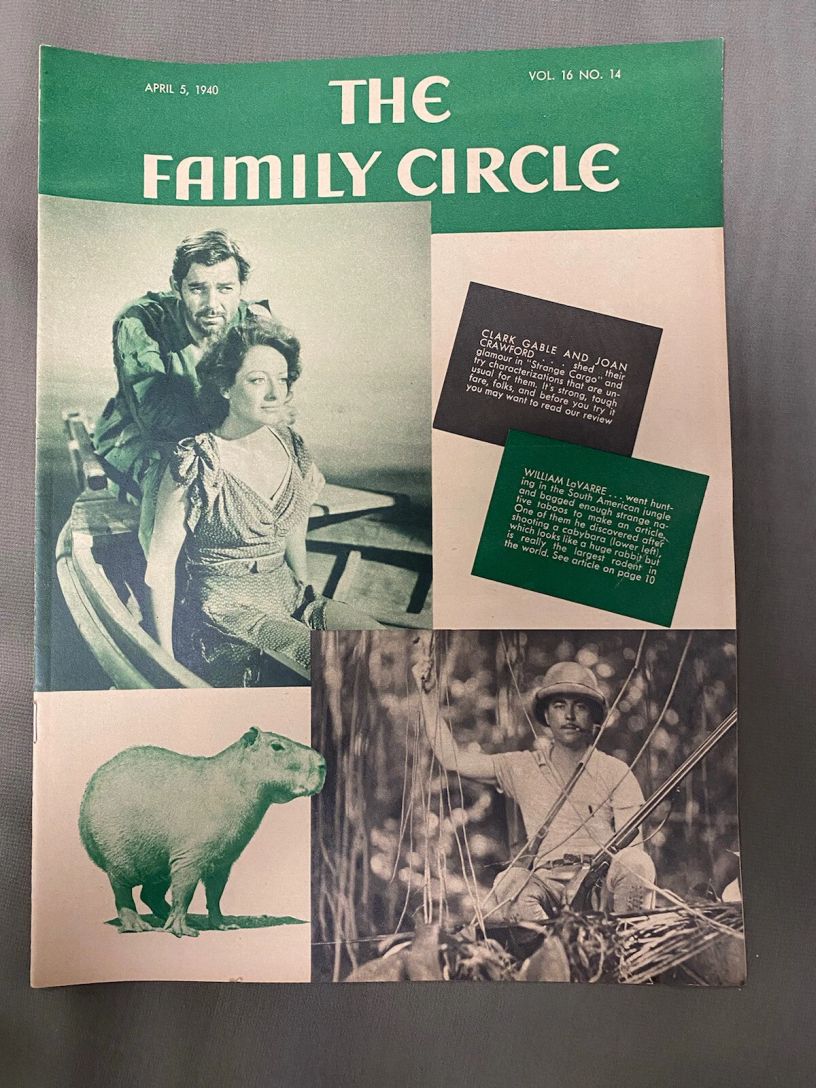 THE FAMILY CIRCLE magazine side cover 5 April 1940