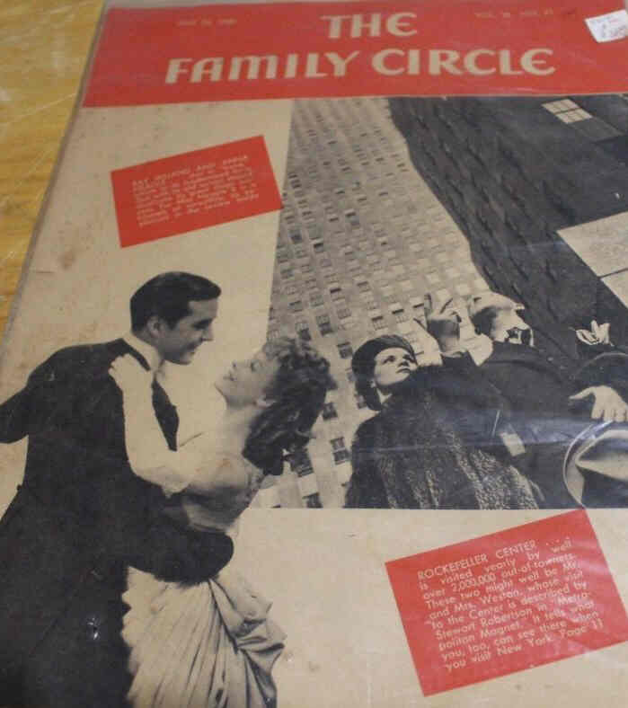 THE FAMILY CIRCLE magazine side cover 24 May 1940