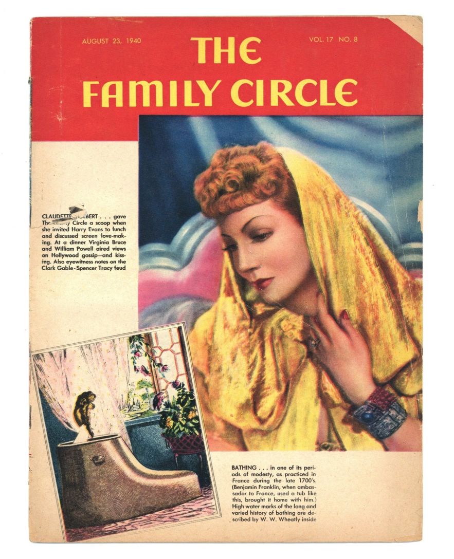 THE FAMILY CIRCLE magazine side cover 23 August 1940